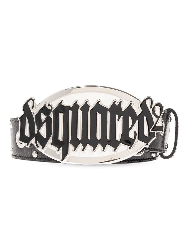 Gothic Logo Leather Belt BEW0406015000012124 B0711003144 - DSQUARED2 - BALAAN 2