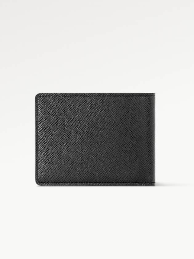 Multiple Taiga Leather Half Wallet Black - LOUIS VUITTON - BALAAN 5