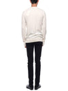 Pique Fox Head Round Neck Knit Top Ecru - MAISON KITSUNE - BALAAN 6