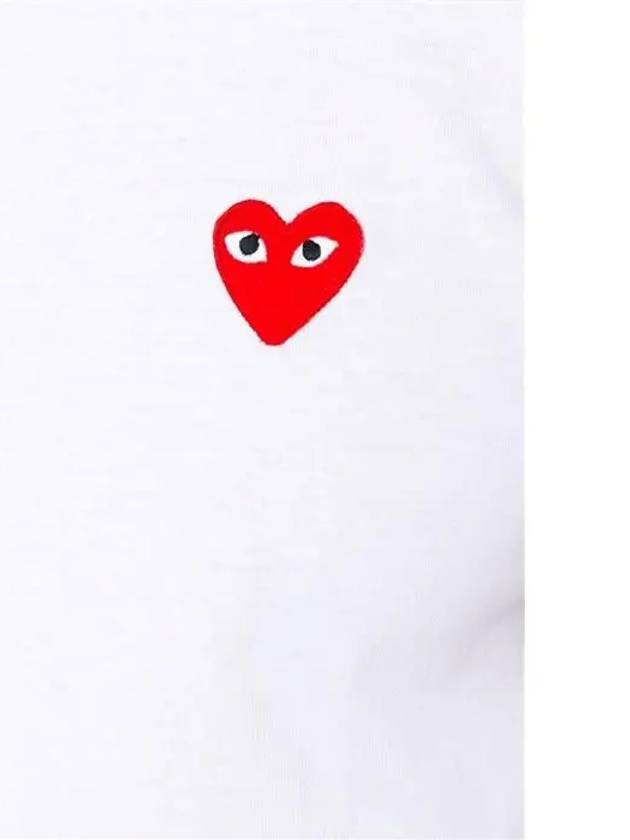 Play Red Heart Waffen Short Sleeve T-Shirt White P1 T108 2 - COMME DES GARCONS - BALAAN 6