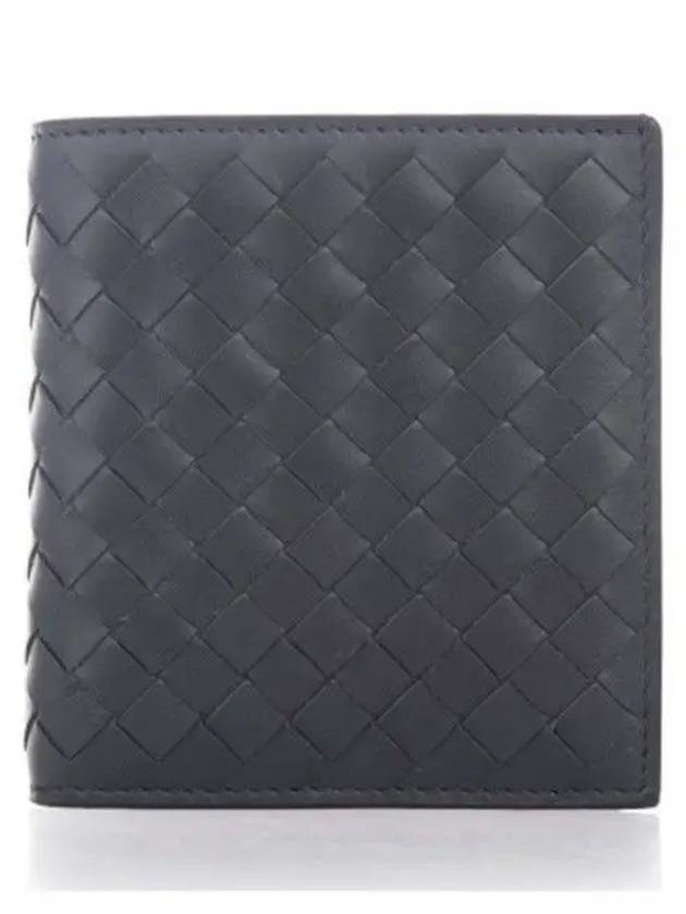 Intrecciato Small Folder Half Wallet Dark Grey - BOTTEGA VENETA - BALAAN 3