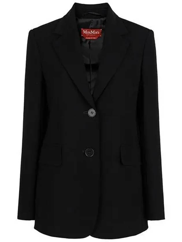 Linz Single-Breasted Jacket Black - MAX MARA - BALAAN 2