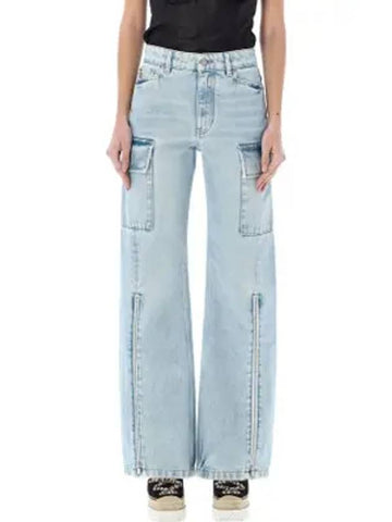 24 ss Front Zipper Cargo Denim 6D02463SPH624699 B0031033509 - STELLA MCCARTNEY - BALAAN 1