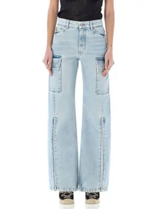 24 ss Front Zipper Cargo Denim 6D02463SPH624699 B0031033509 - STELLA MCCARTNEY - BALAAN 1