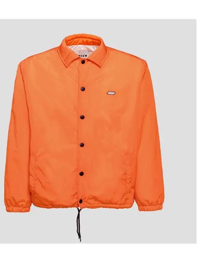 Logo Button Windbreaker Orange - MSGM - BALAAN 2