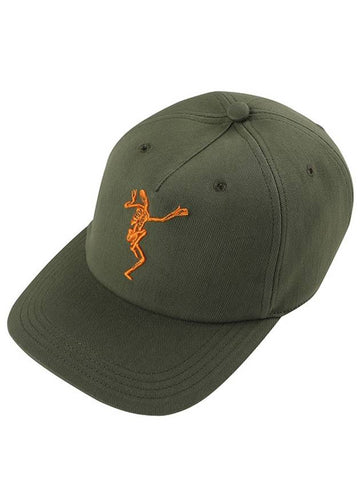 507067 Q5BN 3234 Dancing Skeleton Khaki Ball Cap - ALEXANDER MCQUEEN - BALAAN 1