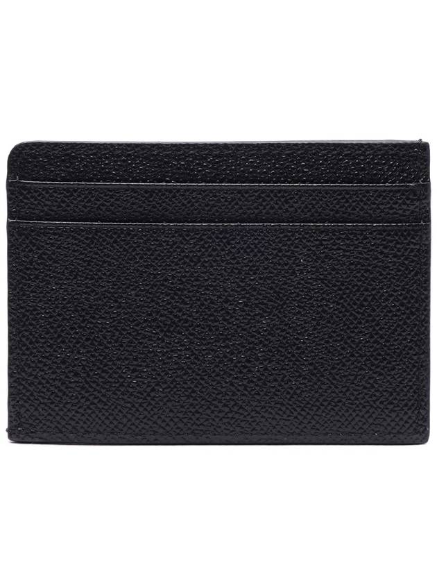 Icon Stripe Grainy Leather Card Wallet Black - BURBERRY - BALAAN 5