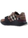 Ramsey Check Cotton Low Top Sneakers Brown - BURBERRY - BALAAN 4