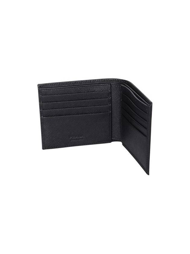 Triangle Logo Re-Nylon Half Wallet Black - PRADA - BALAAN 4