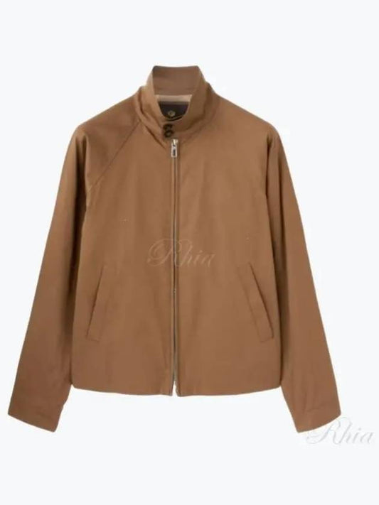 Taga Twill Cotton Zip-Up Jacket Brown - LORO PIANA - BALAAN 2