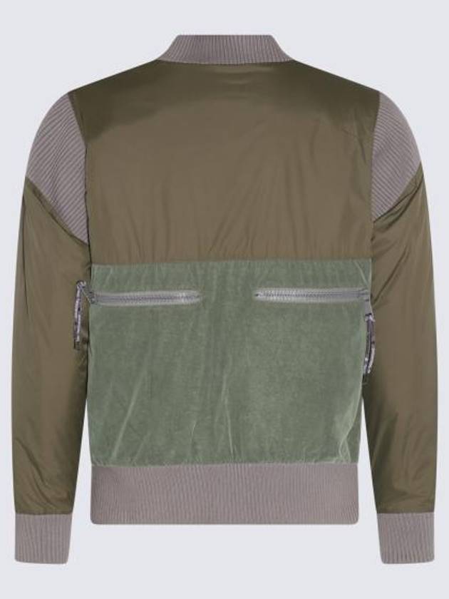 Cyclist Paneled Viscose Bomber Jacket Khaki - VIVIENNE WESTWOOD - BALAAN 7