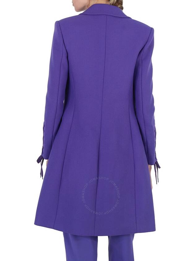 Moschino Ladies Purple Long Single-Breasted Coat, Brand Size 38 (US Size 4) - MOSCHINO - BALAAN 3