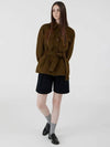 Women's Belted Short Outerwear Single Coat Camel - VOYONN - BALAAN 8