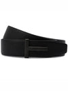 T Buckle Belt Black - TOM FORD - BALAAN 3