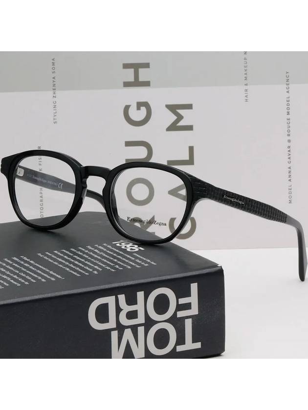 eyewear round glasses black - ERMENEGILDO ZEGNA - BALAAN 3