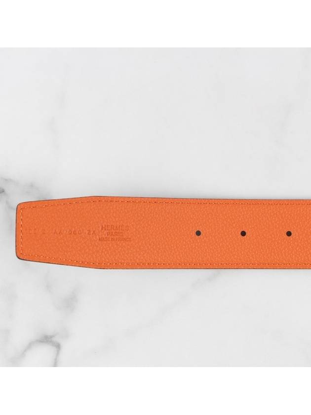 Double sided belt black orange - HERMES - BALAAN 6