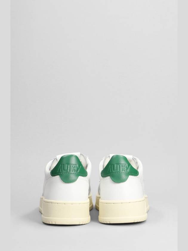 Medalist Green Tab Leather Low Top Sneakers White - AUTRY - BALAAN 5