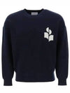 Ateley Logo Cotton Sweatshirt Midnight - ISABEL MARANT - BALAAN 2