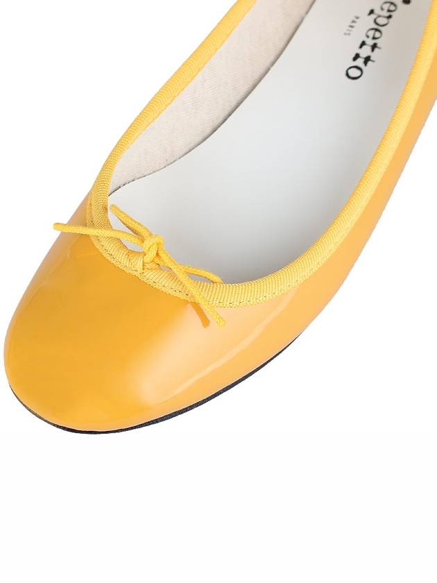 Women's Cendrillon Leather Ballerinas Yellow - REPETTO - 8