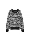 Logomania knit top black - VERSACE - BALAAN 2