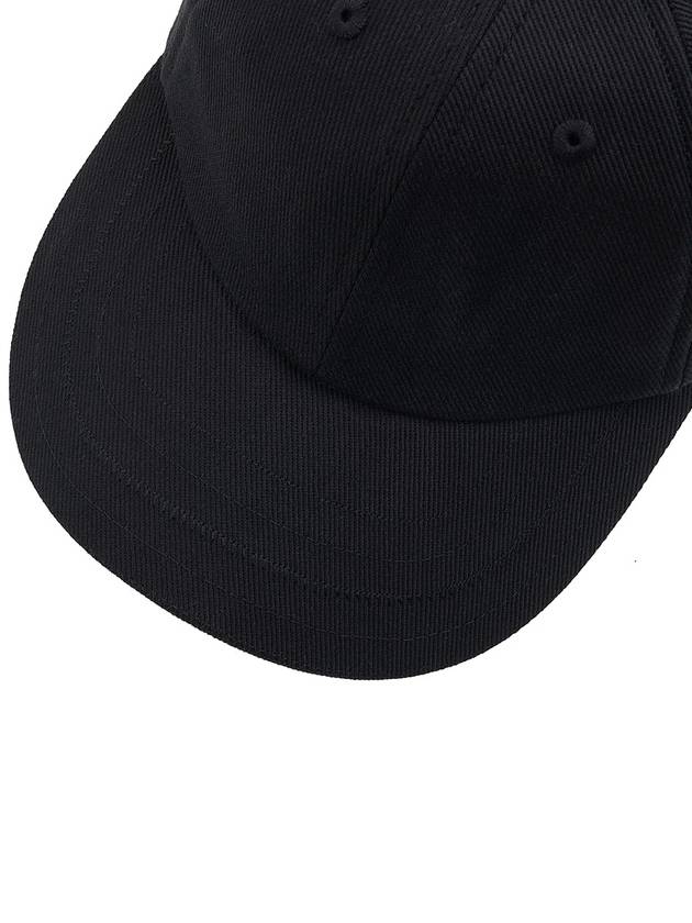 Women's Side Logo Embroidered Ball Cap Black - JACQUEMUS - BALAAN.