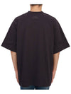 Men's short sleeve t-shirt HARLOW SNM 1160 BLACK GRAPE - STUDIO NICHOLSON - BALAAN 3