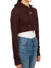 Courr ges 323JVE051JS0091 BURGUNDY Women s Crop Hooded Zip up - COURREGES - BALAAN 6