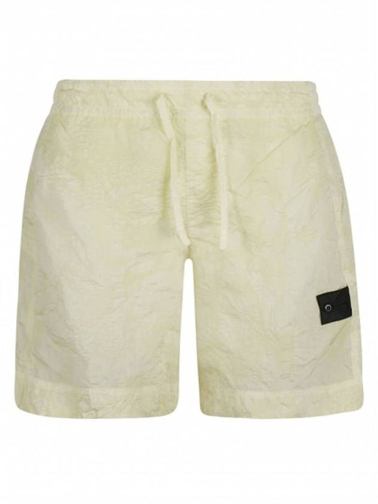 Shadow Project Hidden Badge Swim Shorts Beige - STONE ISLAND - BALAAN 2