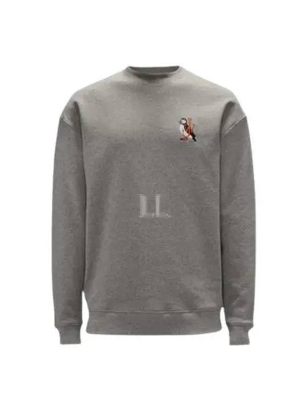 Embroidered Puffin Sweatshirt Mid Grey - JW ANDERSON - BALAAN 2