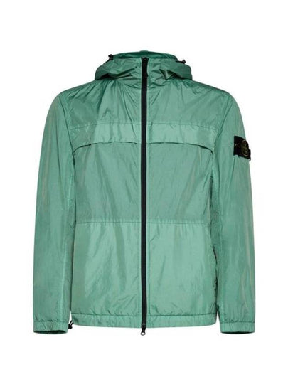 Crinkle Reps Hooded Jacket Light Green - STONE ISLAND - BALAAN 2