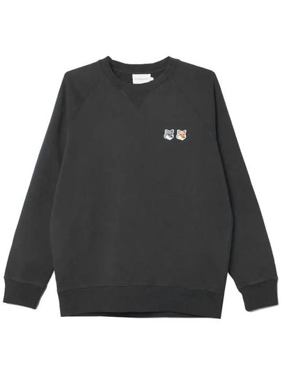 Double Fox Head Patch Classic Sweatshirt Anthracite - MAISON KITSUNE - BALAAN 2