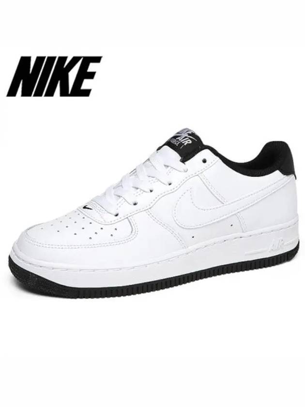 Air Force 1 ESS GS Low Top Sneakers White Black - NIKE - BALAAN 2