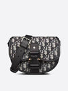 Oblique Jacquard Mini Gallop Saddle Bag Black Beige - DIOR - BALAAN 2