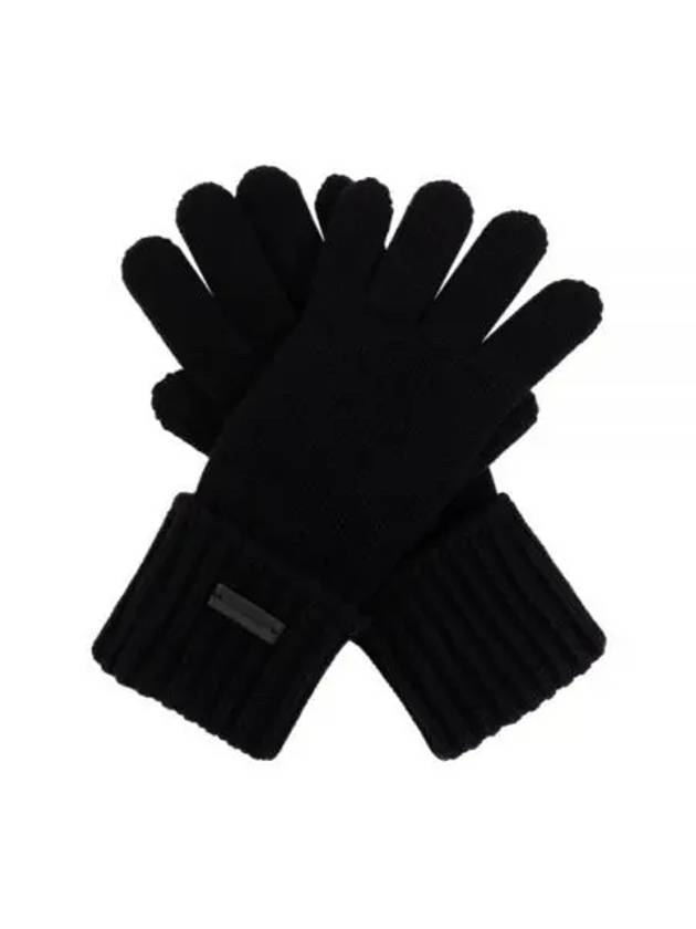 Cashmere Gloves Black - SAINT LAURENT - BALAAN 2