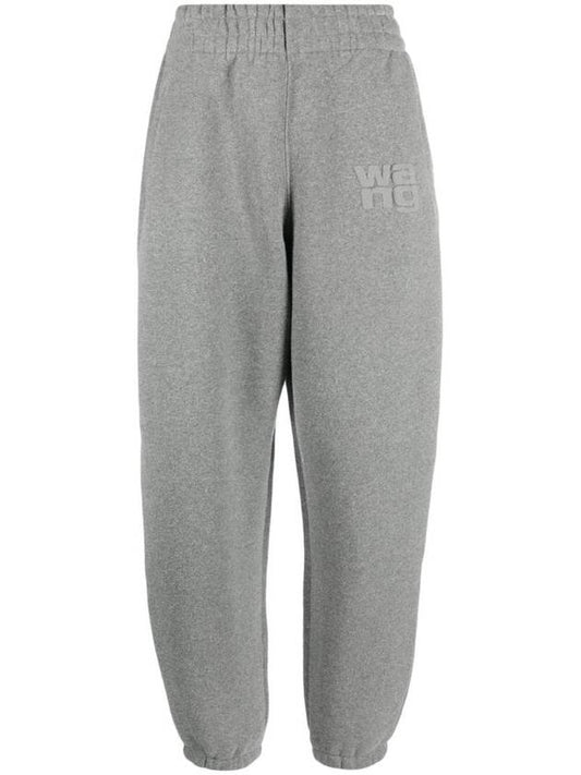 High Waist Glitter Track Pants Grey - ALEXANDER WANG - BALAAN 1