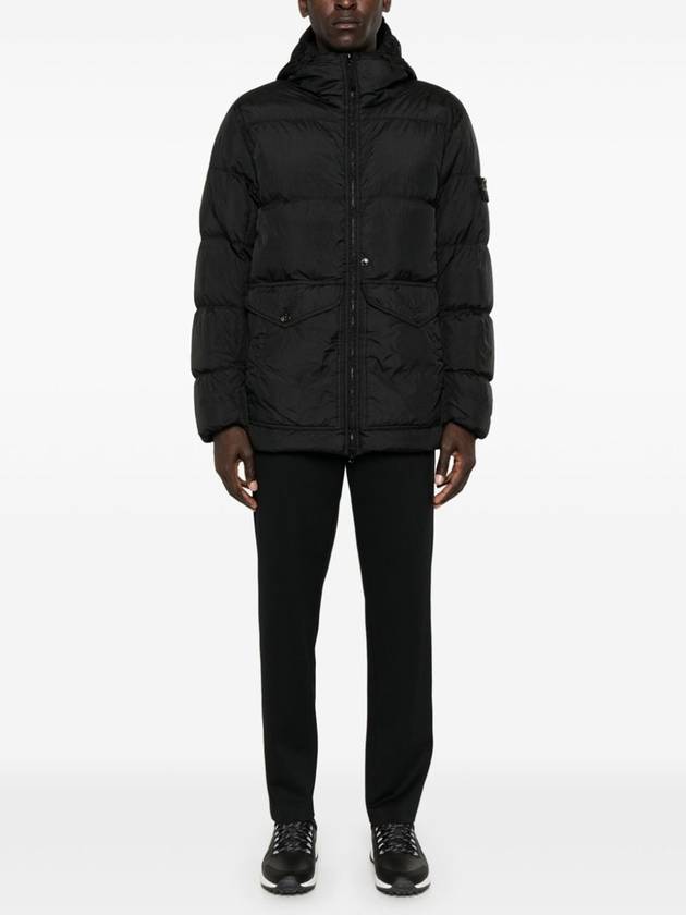 Crinkle Reps Re-Nylon Down Padding Black - STONE ISLAND - BALAAN 4