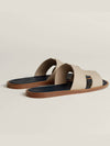 Izmir Leather Slippers Navy Ivory - HERMES - BALAAN 5