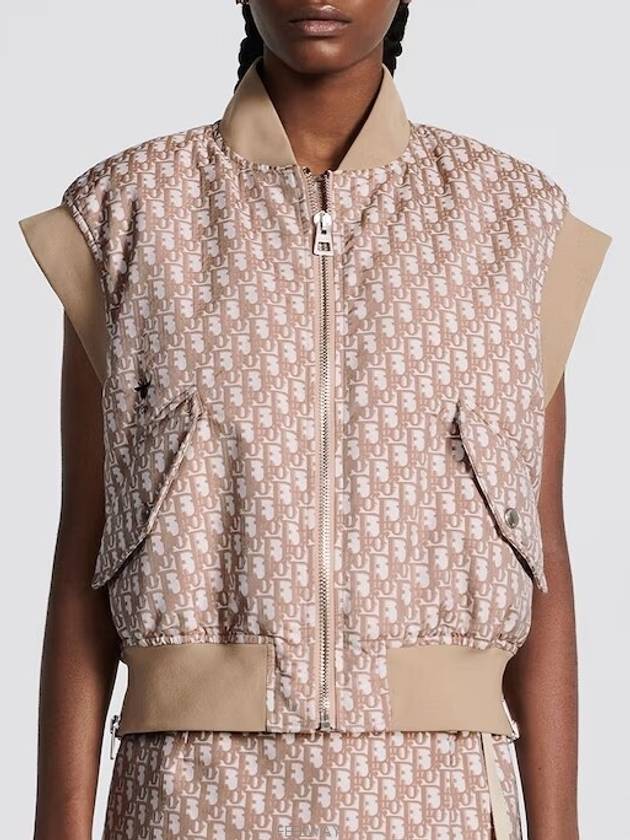 Technical Taffeta Oblique Motif Vest Rose Des Vents - DIOR - BALAAN 2