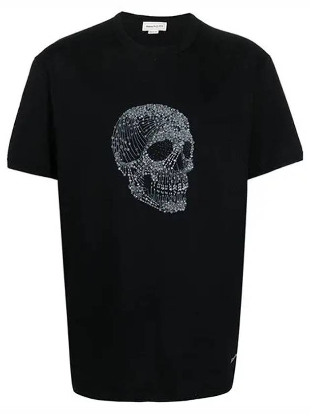 Skull print short sleeve t shirt 735274 QUZ47 black - ALEXANDER MCQUEEN - BALAAN 1