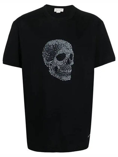 Skull print short sleeve t shirt 735274 QUZ47 black - ALEXANDER MCQUEEN - BALAAN 1