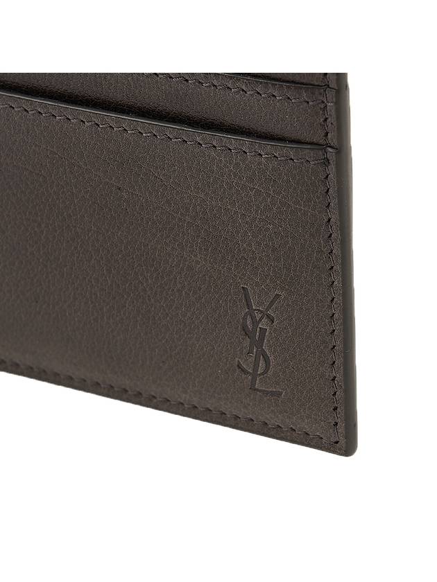 Cassandra Shadow Card Wallet Dark Anthracite - SAINT LAURENT - BALAAN 7