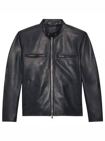 WYNMORE Crack Leather Jaket N0670401 XHX jacket - THEORY - BALAAN 1