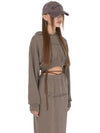 IHD001 6 Cool Attitude Crop Hood Brown - ITZAVIBE - BALAAN 3