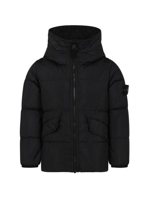 Kids Logo Patch Padding Black - STONE ISLAND - BALAAN 1