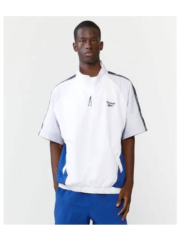 Vector Block Short Sleeve Anorak OFFWHITE Off White Blue - REEBOK - BALAAN 1