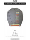 Logo Intarsia Wool Cashmere Knit Top Grey - DIOR - BALAAN 3