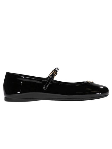 Patent Leather Ballerinas Black - PRADA - BALAAN 1