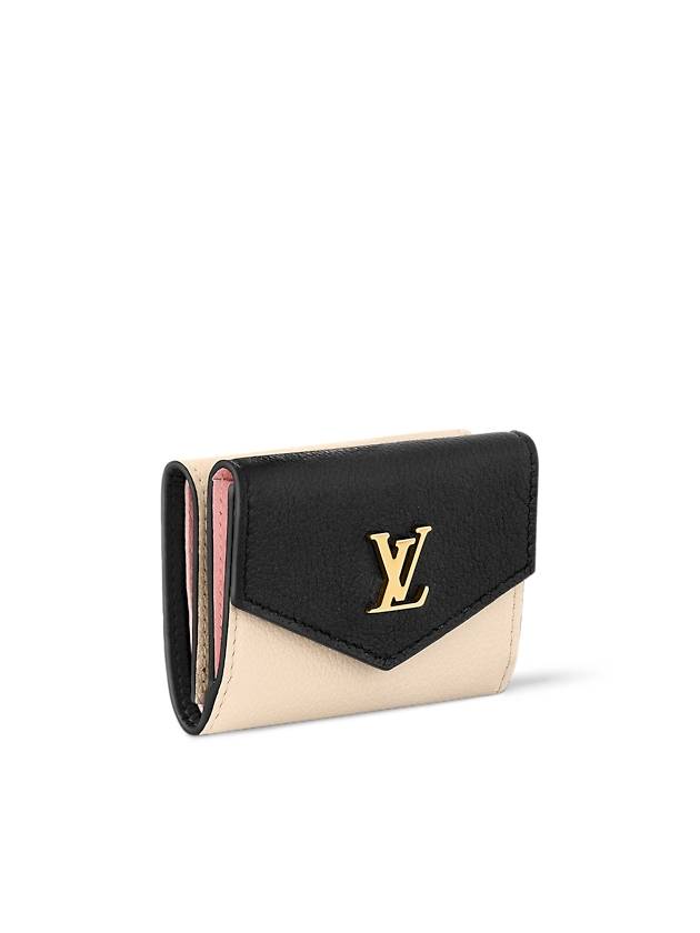 Lock Mini Calfskin Halfwallet Beige - LOUIS VUITTON - BALAAN 4