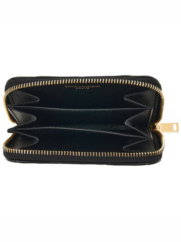 Cassandre Matelasse Lambskin Coin Wallet Black - SAINT LAURENT - BALAAN 11