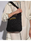 Praia Raffia Small Tote Bag Black - ISABEL MARANT - BALAAN 3